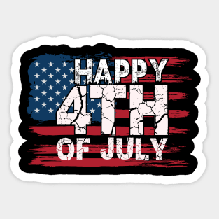 Happy 4th Of July Sticker